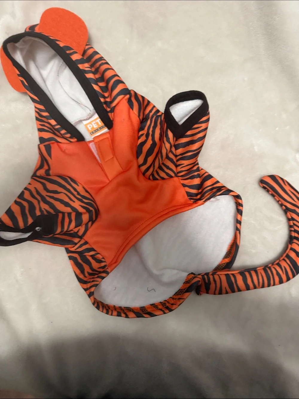 PET SPIRIT Tiger Costume Hoodie size small